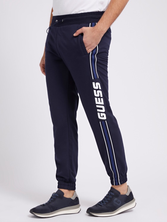 панталон за джогинг със странно лого Guess Blue