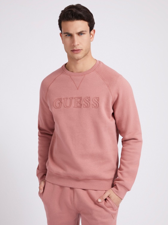 Guess червен суичър с предно лого