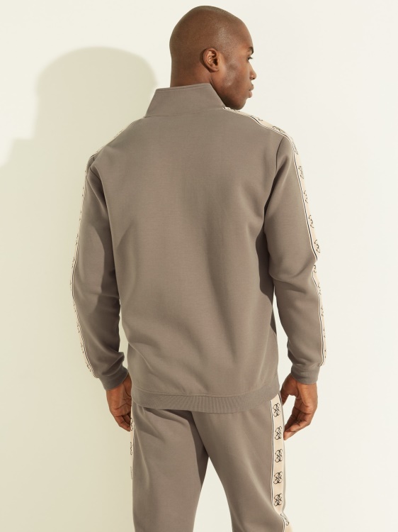 Guess кафяв суичър с пълен цип