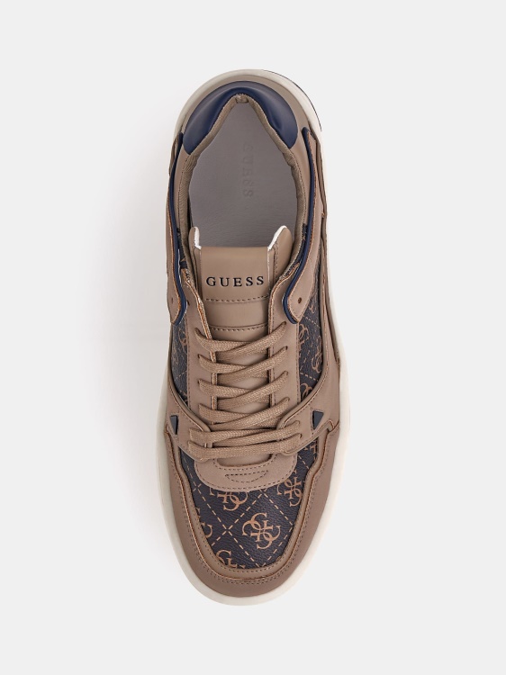 маратонки Verona с ниска кошница Guess кафяво