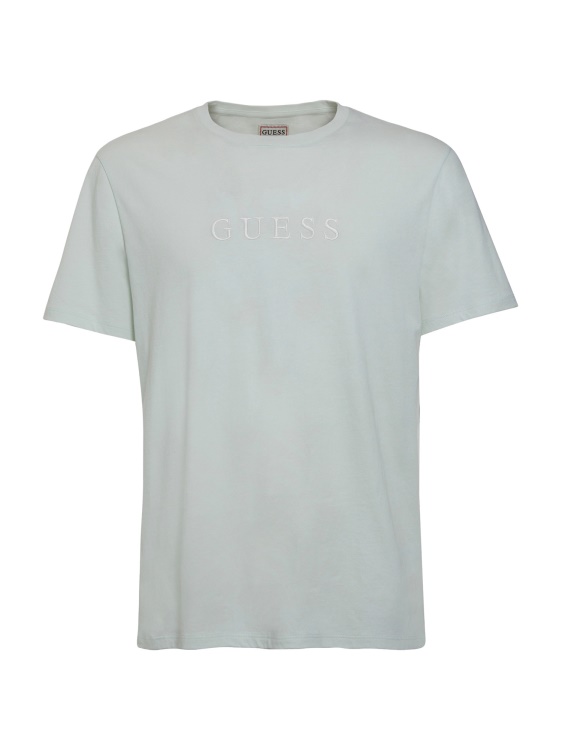 тенис тениска тон в тон със синьо лого Guess