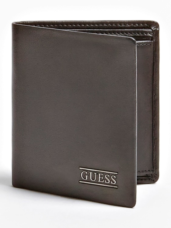 черен нов всеки портфейл Guess Boston