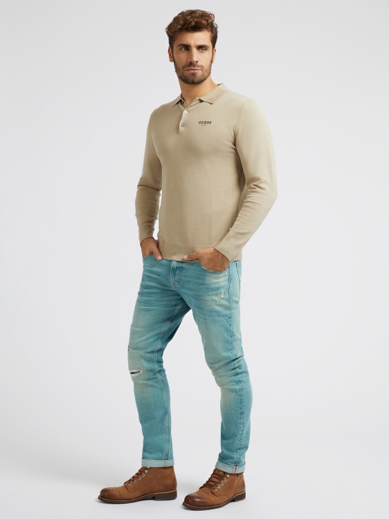 зелен Guess тесен дънков панталон
