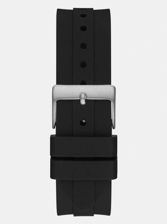 черен силиконов календар часовник Guess