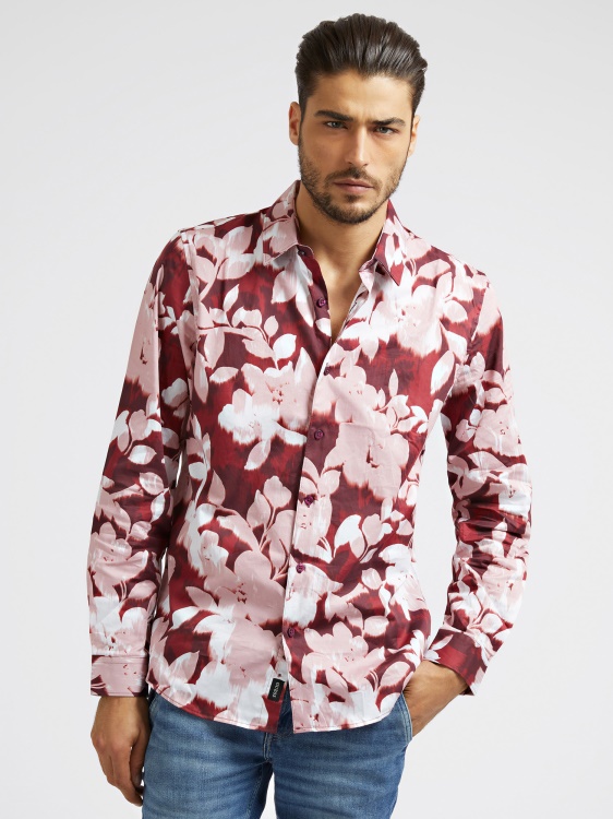 червена риза с флорални щампи Multi Guess