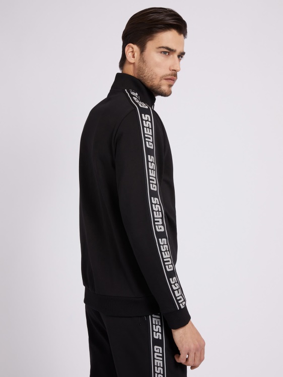 суичър с пълен цип Guess черен