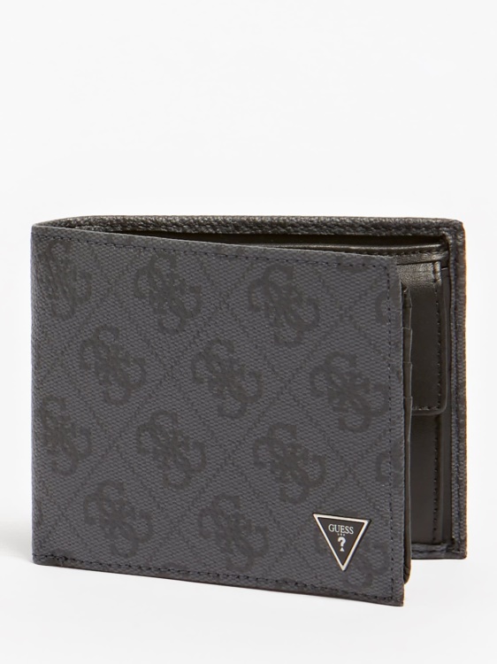 Vezzola 4g портфейл с лого черен Guess