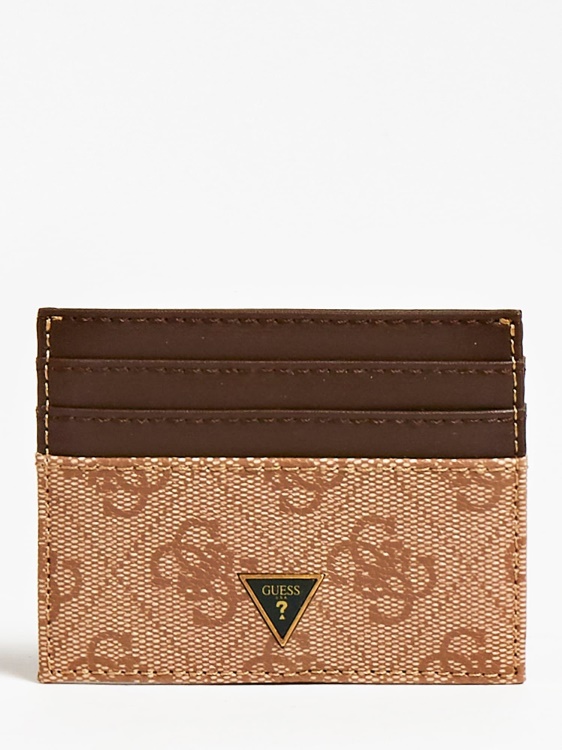 калъф за кредитна карта Vezzola бежов Guess