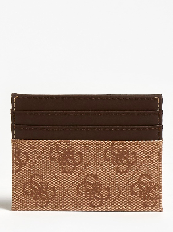 калъф за кредитна карта Vezzola бежов Guess