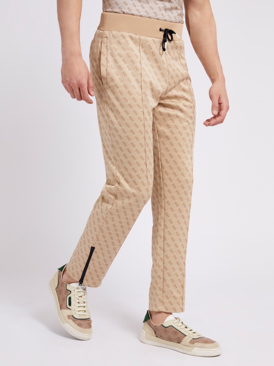 бежово цялото лого панталон за джогинг Guess