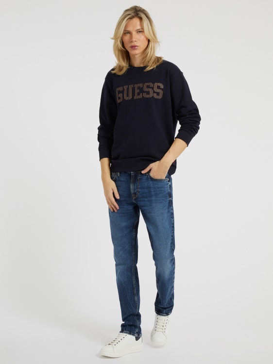 син суичър с предно лого Guess