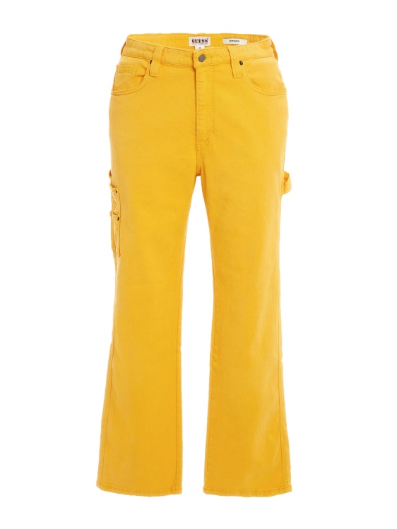 дърводелски дънков панталон Guess Yellow