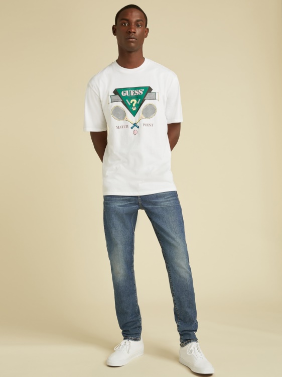 тесен дънков панталон син Guess