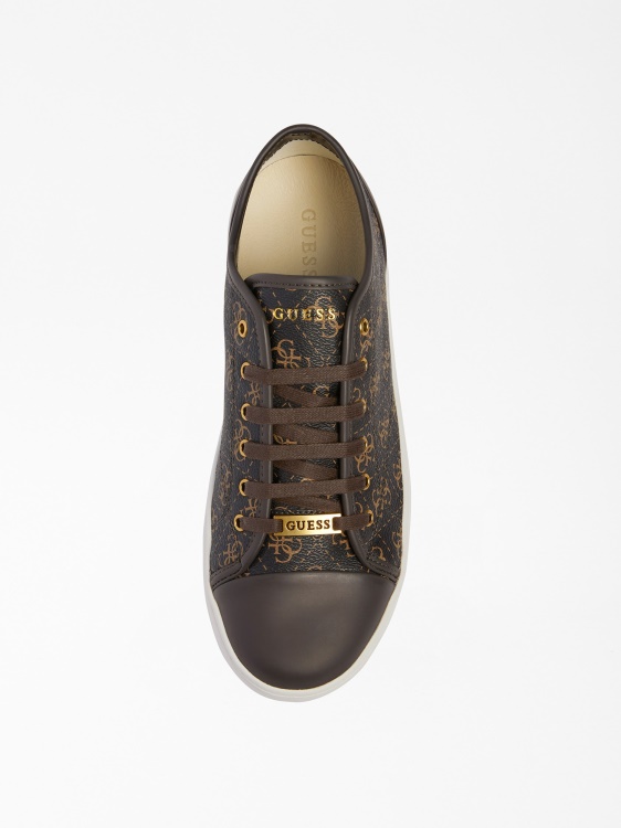 Udine 4g лого маратонка Guess кафяво