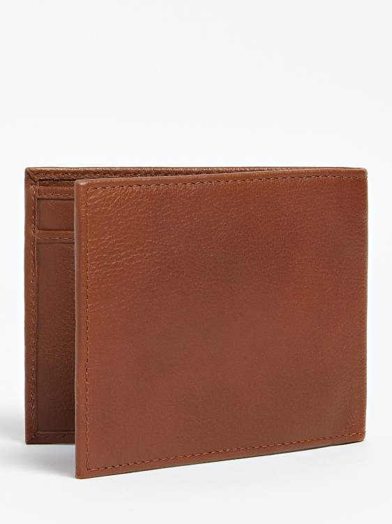 Guess Scala портфейл от истинска кожа кафяв