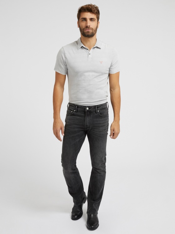 черни дънкови панталони Guess Slim Fit нова тенденция