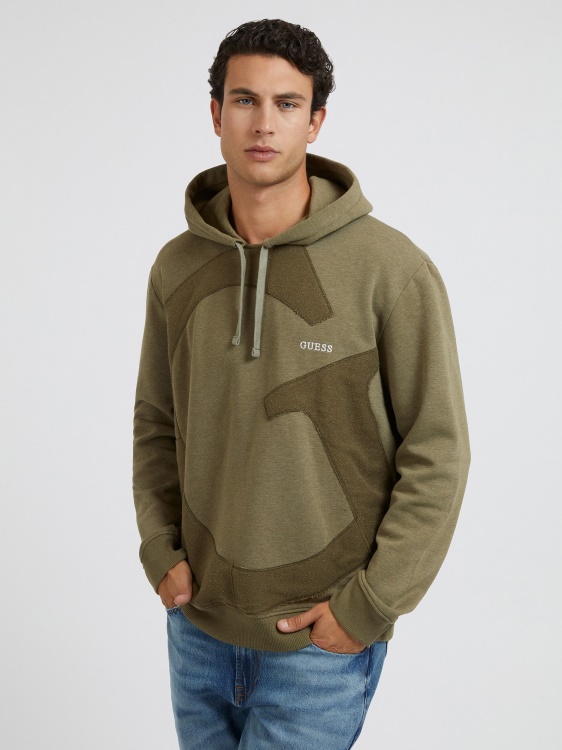 суичър с макро лого Guess зелен