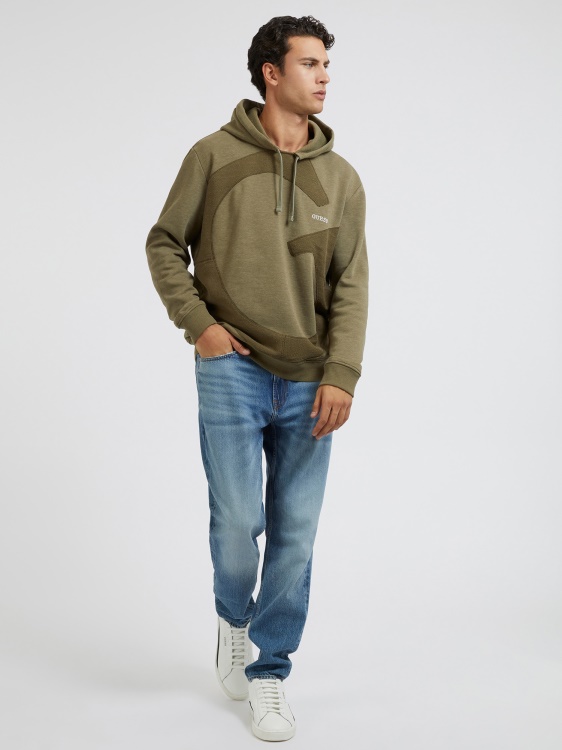 суичър с макро лого Guess зелен