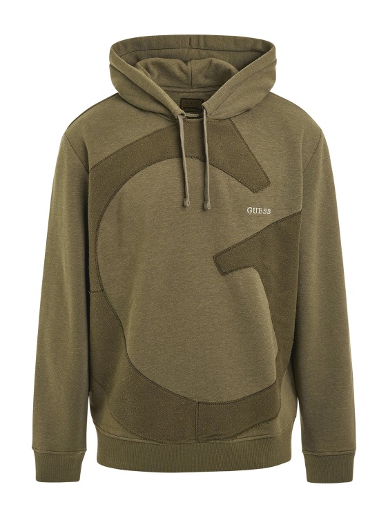 суичър с макро лого Guess зелен