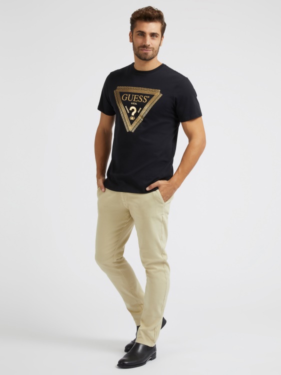 тънък чино панталон кафяв Guess