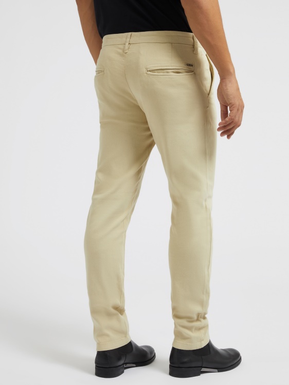тънък чино панталон кафяв Guess
