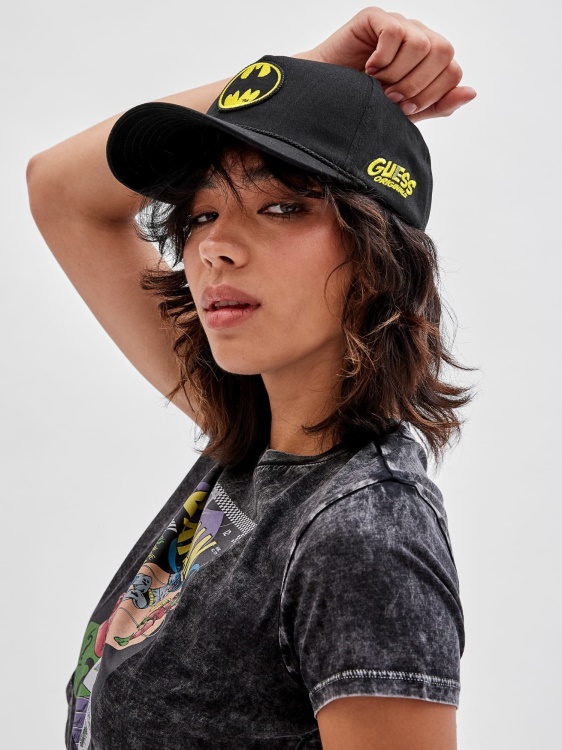 предна кръпка Батман бейзболна шапка Guess черна