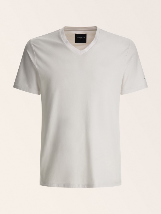 бяла тонка тениска Marciano Guess