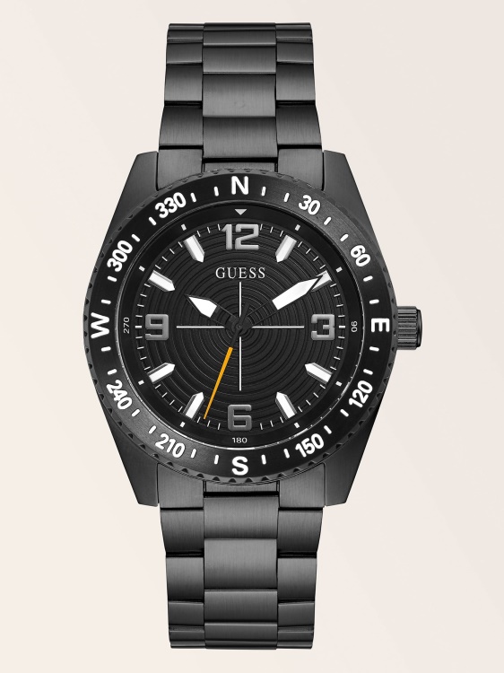класически аналогов часовник Guess бял