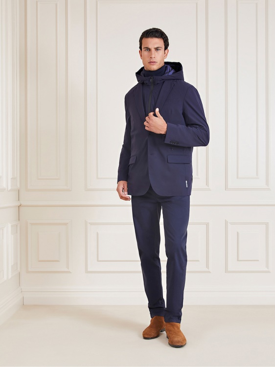 син сако Guess Marciano със сваляща се жилетка