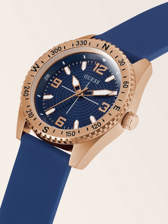 черен класически аналогов часовник Guess