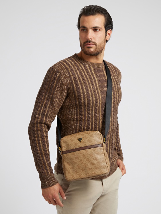 Vezzola 4g лого мини Crossbody бежов Guess