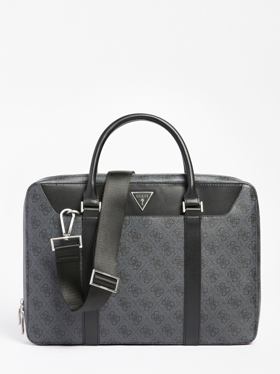 черна чанта с лого Vezzola Smart 4g Guess