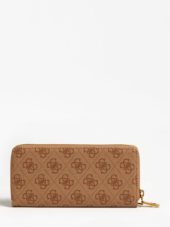 макси портфейл с лого бежов Guess Vezzola 4g
