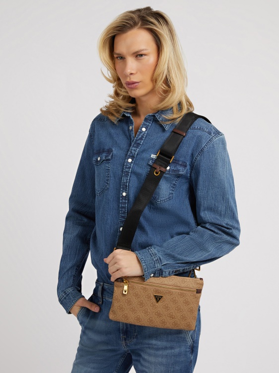 бежово Guess Vezzola 4g лого Crossbody