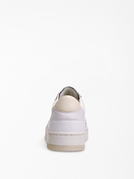 Guess бели маратонки от смесена кожа Silea