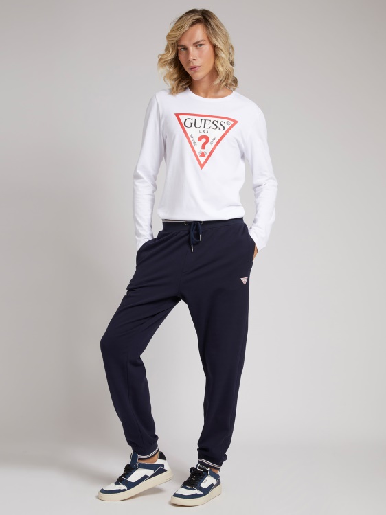Guess Trend Triangle лого тениска бяла