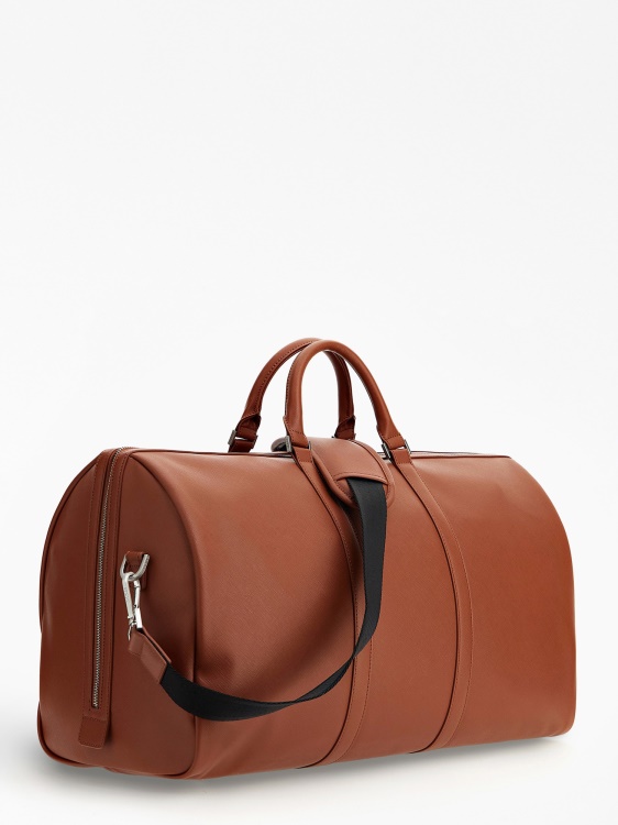 Guess Certosa Saffiano уикенд чанта кафяво