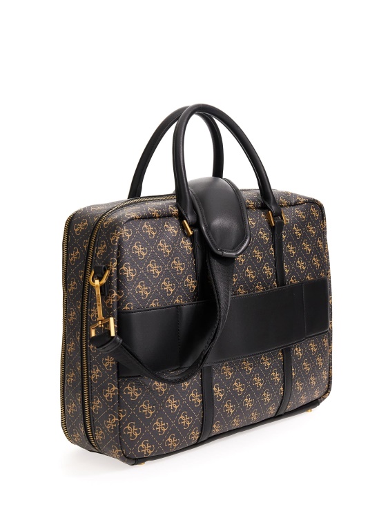 Guess кафява чанта с лого Vezzola 4g