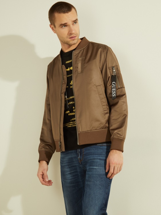 Guess кафяви сатенени джобове