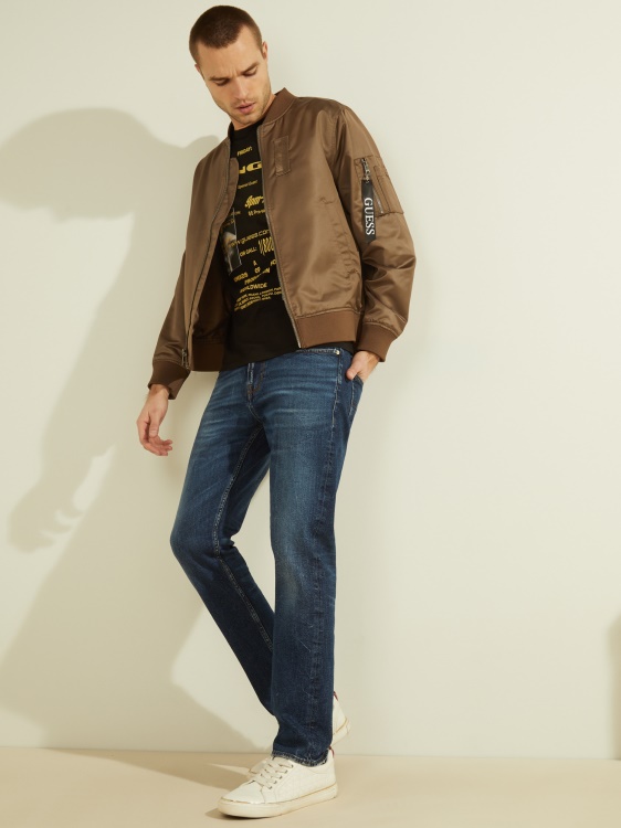 Guess кафяви сатенени джобове