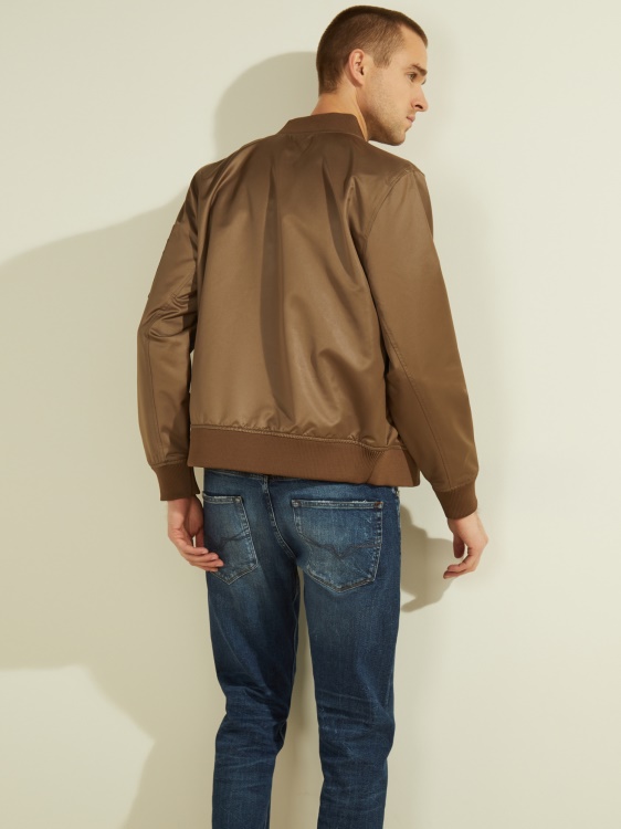 Guess кафяви сатенени джобове
