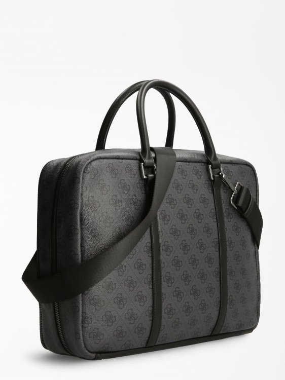чанта с лого Vezzola 4g Guess черна