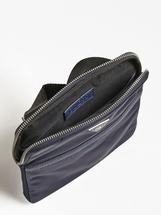 Guess Blue Certosa Nylon Smart Mini Crossbody