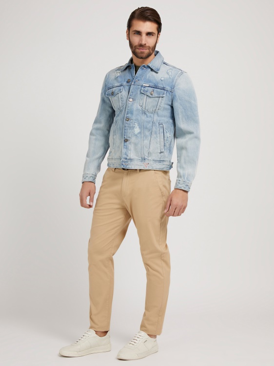 синьо стандартно дънково яке Guess New Trend