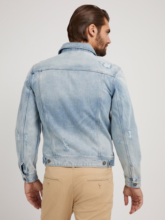 синьо стандартно дънково яке Guess New Trend