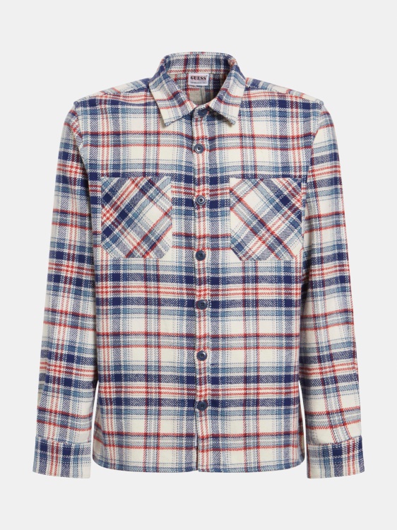 F7ah карирана фланелена риза Guess