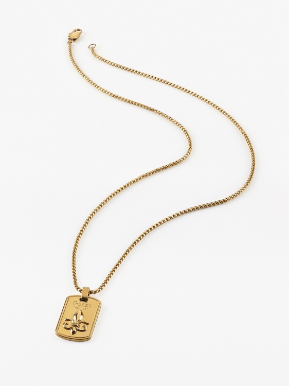 Guess рицар-цвете-огърлица злато