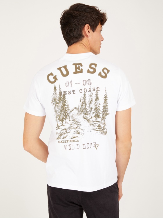 тениска с бели петна Guess