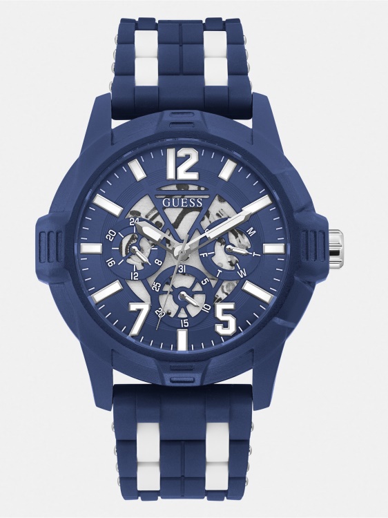 черен многофункционален часовник Guess