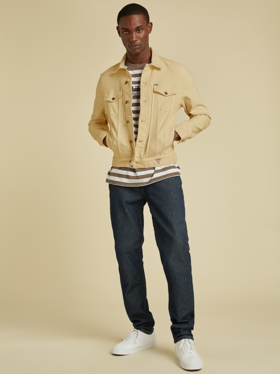 тъмносин тънък дънков панталон Guess